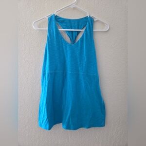 Kuhl Sora Twist Back Active Tank Blue Size Large Outdoor Yoga Workout Hiking